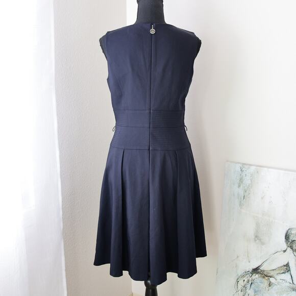 Tommy Hilfiger Navy Blue Cotton Blend  dress size 4 S - Picture 4 of 7